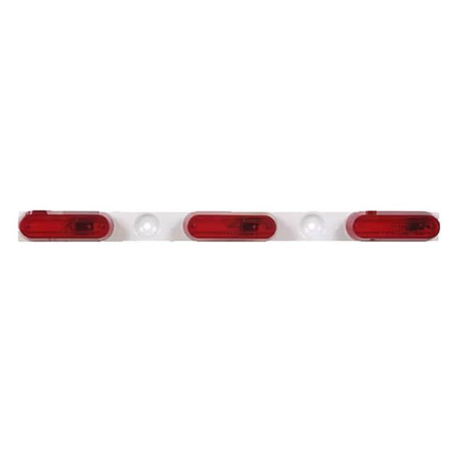 (image for) Trailer Identification Light Bar Incandescent Red Steel White Base Dexter/Redneck #MC77RB