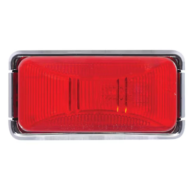 (image for) Trailer Marker Clearance Light Kit Incandescent Mini Thinline 1 Bulb Red Standard Dexter/Redneck #MC91RB