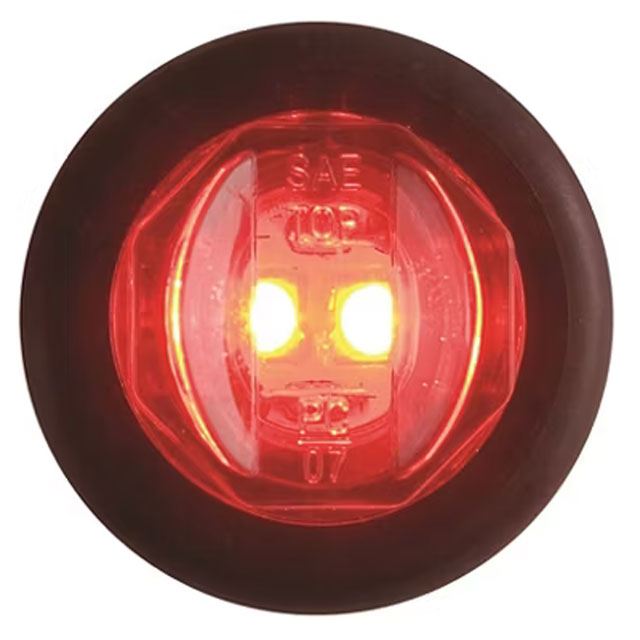 (image for) Trailer Marker Clearance Light LED 3/4" Round Red Standard Dexter/Redneck #MCL-11RKB