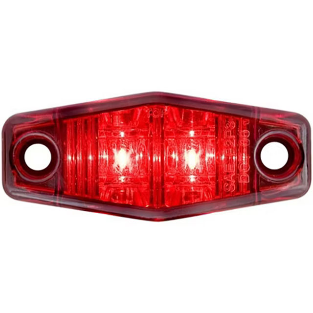 (image for) Trailer Marker Clearance Light LED 2.5" Hexagon Red Mini Dexter/Redneck #