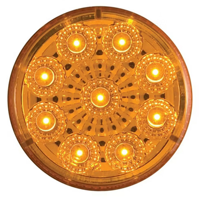 (image for) Trailer Marker Clearance Light LED 2" Round Amber Micro-Flex Dexter/Redneck #MCL-50AB