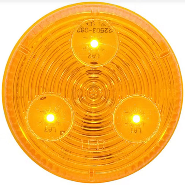 (image for) Trailer Marker Clearance Light LED 2" Round Amber Standard Dexter/Redneck #MCL-55AB