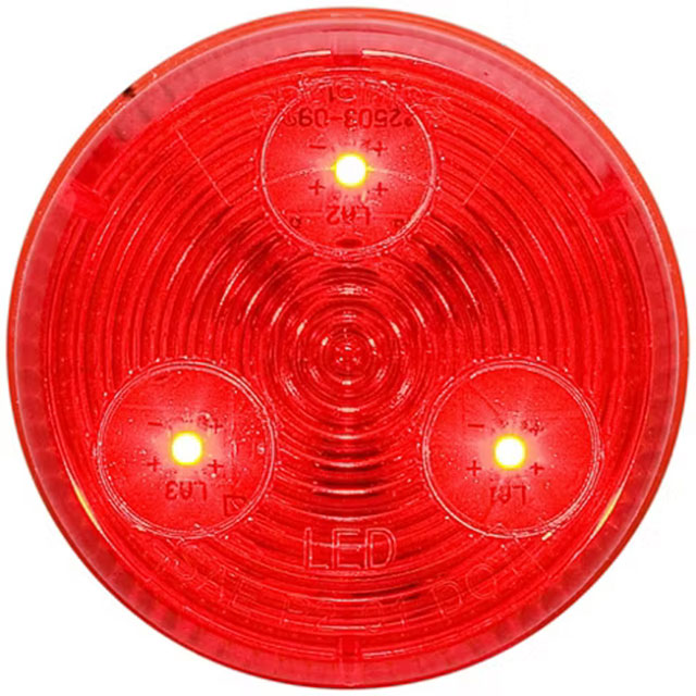 (image for) Trailer Marker Clearance Light LED 2" Round Red Standard Dexter/Redneck #MCL-55RB