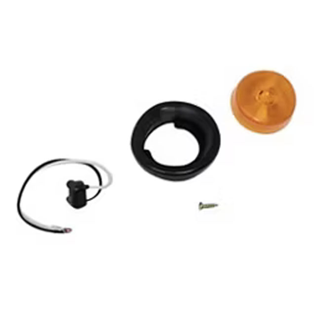 (image for) Trailer Marker Clearance Light Kit LED 2" Round Amber Fleet Count Dexter/Redneck #MCL-56ABK