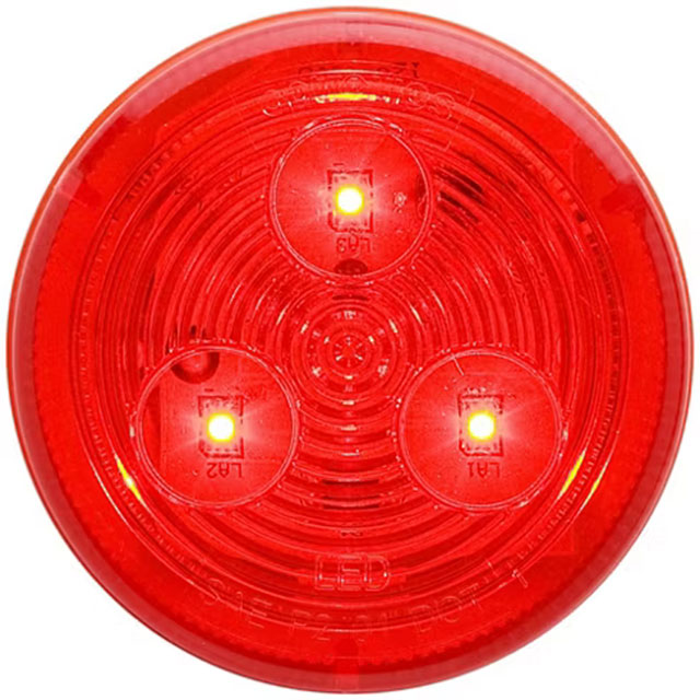 (image for) Trailer Marker Clearance Light LED 2 1/2" Round Red Standard Dexter/Redneck #MCL-57RB