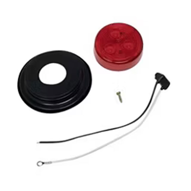 (image for) Trailer Marker Clearance Light Kit LED 2 1/2" Round Red Standard Dexter/Redneck #MCL-57RBK