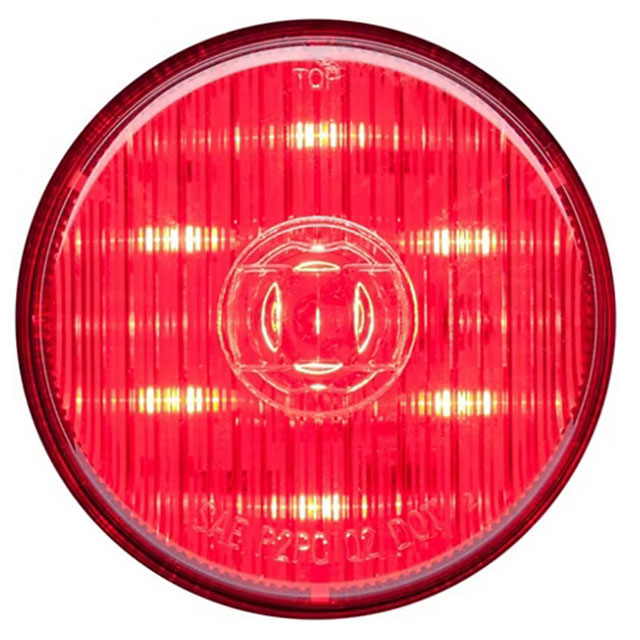 (image for) Trailer Marker Clearance Light Only LED 2 1/2" Round 7 Diode Red Standard Dexter/Redneck #MCL-58RB