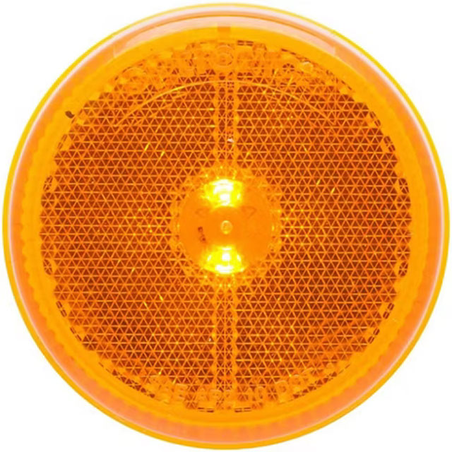 (image for) Trailer Marker Clearance Light LED 2 1/2" Round Amber Reflex Dexter/Redneck #MCL-59AB