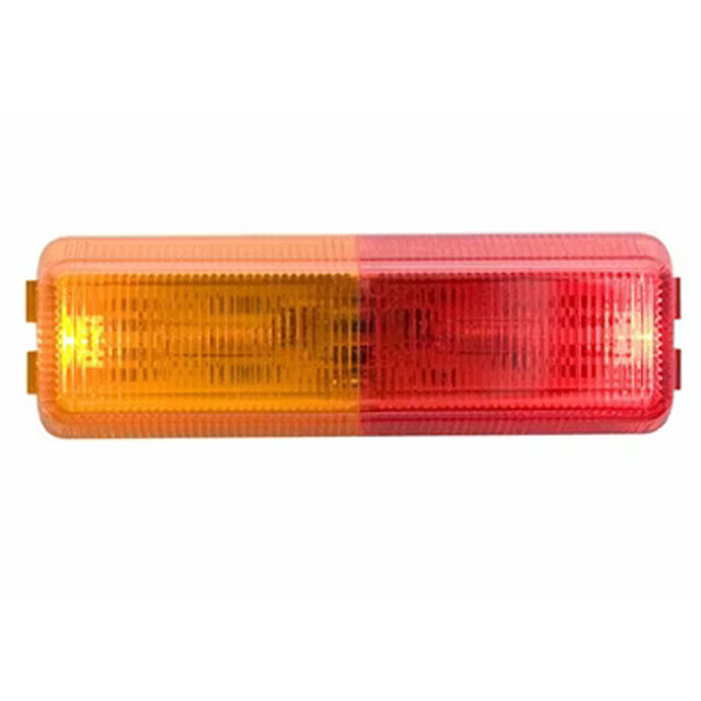 (image for) Trailer Marker Clearance Light Only LED 2" Rectangular 2 Diode Amber/Red Thinline Dexter/Redneck #MCL-61ARB