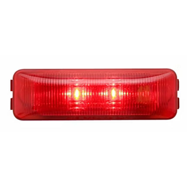 (image for) Marker Clearance Light LED Thinline 4" Rectangular Red Fleet Count Dexter/Redneck #MCL-61RB