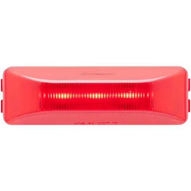 (image for) Trailer Marker Clearance Light LED 3.94" Rectangular Thinline Red Standard Dexter/Redneck #MCL-65RB