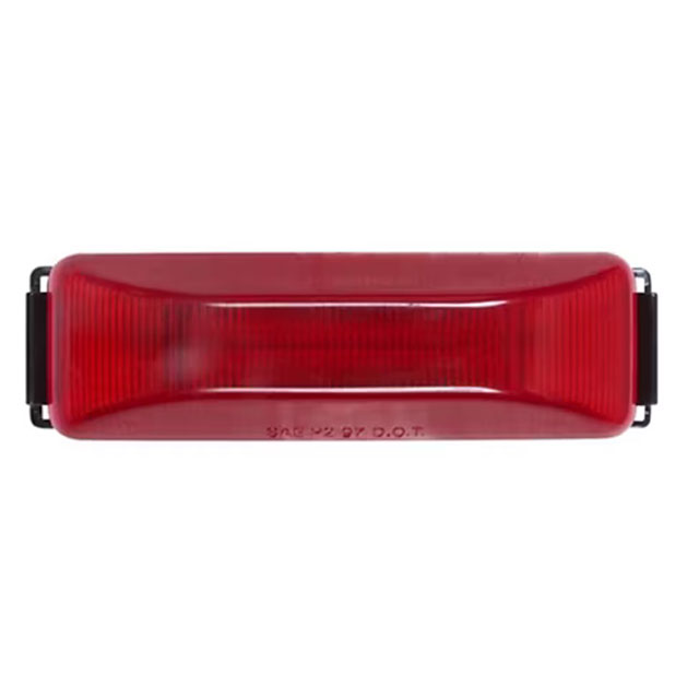 (image for) Trailer Marker Clearance Light Kit LED 4.13" Rectangular Thinline Red Standard Dexter/Redneck #MCL-67RB