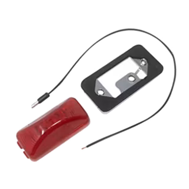 (image for) Trailer Marker Clearance Light Kit LED 1 Diode Mini Thinline Red Fleet Dexter/Redneck #MCL-90RB