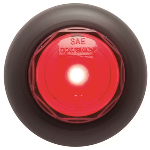 (image for) Trailer Marker Clearance Light Kit 3/4" Round 1 Diode Red Standard Dexter/Redneck #MCL10RKB