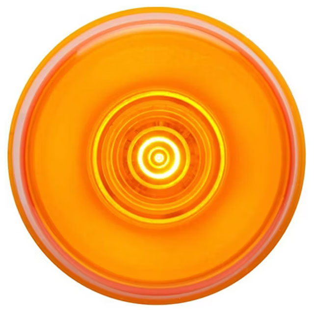 (image for) Trailer Marker Clearance Light Only LED 2" Round 6 Diode Amber Glolight Dexter/Redneck #MCL155AB