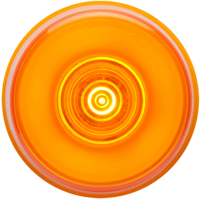 (image for) Trailer Marker Clearance Light Kit LED 2" Round 6 Diode Amber Glolight Dexter/Redneck #MCL155ABK