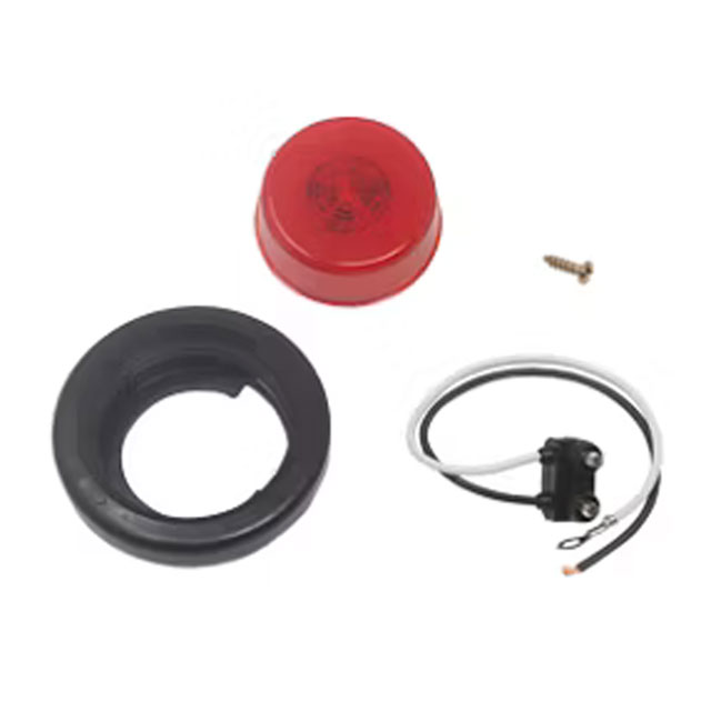 (image for) Trailer Marker Clearance Light Kit LED 2" Round Red Glolight Dexter/Redneck #MCL155RBK