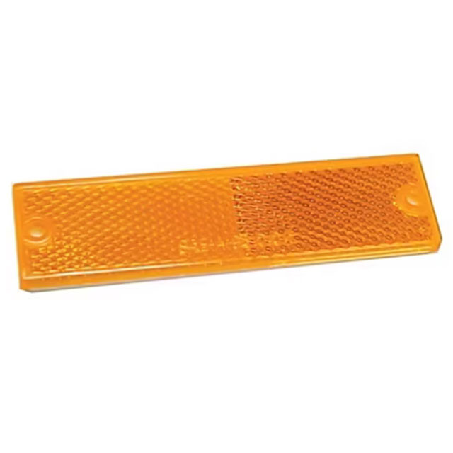 (image for) Trailer Reflector Amber Thinline Adhesive/Screw Mount Dexter/Redneck #RE15AB