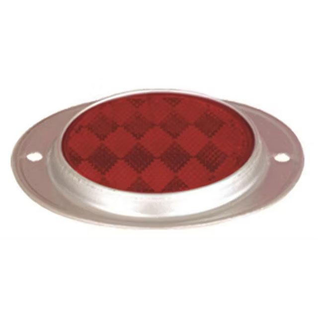 (image for) Trailer Speciality Reflector Red Round 4.5" With Oval Base Dexter/Redneck #RE31RS