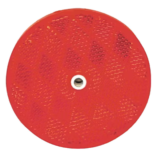 (image for) Trailer Reflector Red 2" Round Screw Mount Dexter/Redneck #RE35RB