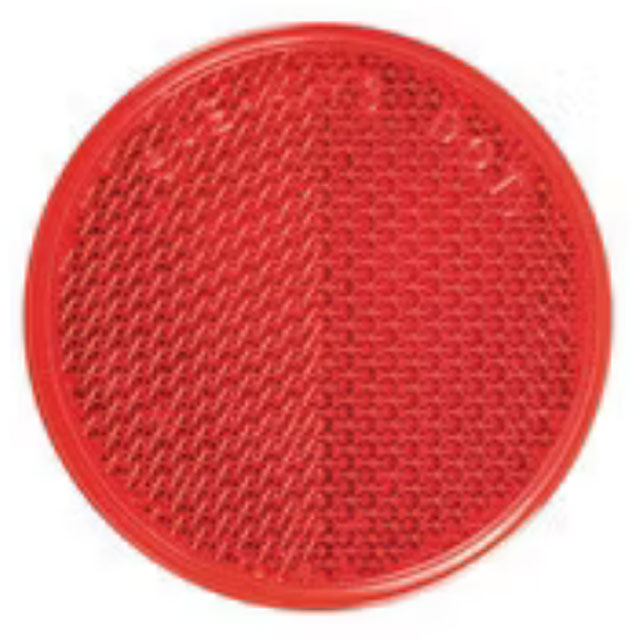 (image for) Trailer Reflector Red 2.19" Round Adhesive Mount Dexter/Redneck #RE38RB