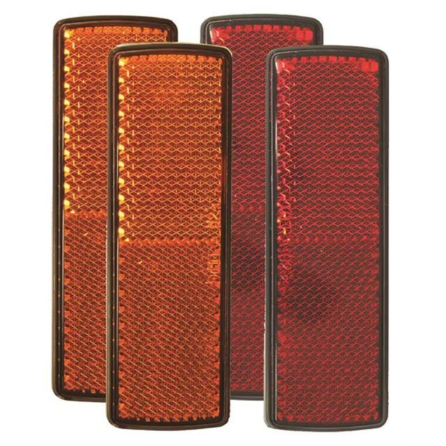 (image for) Trailer Reflector Kit Amber/Red Rectangular Dexter/Redneck #RE52AK