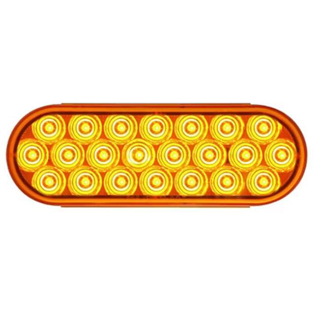 (image for) Trailer Warning Lamp LED 1 Function 6" Oval 22 Diode Amber SLL72AB1