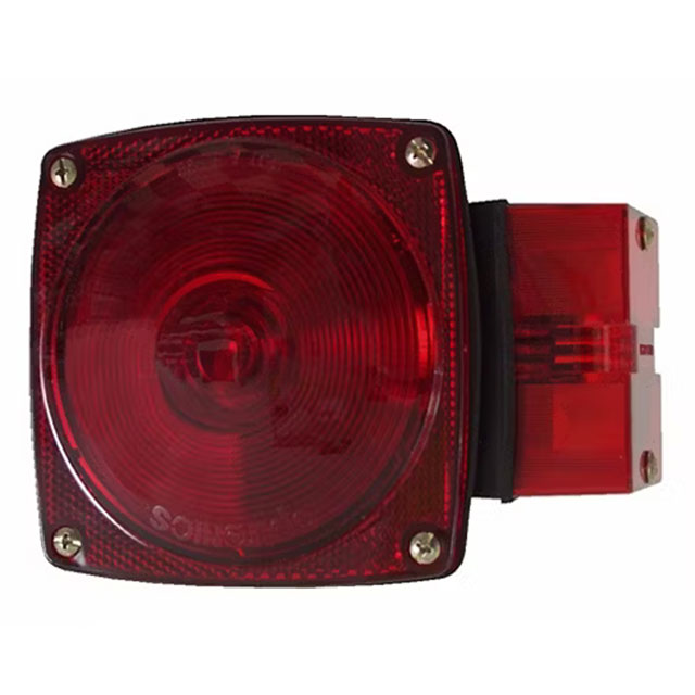 (image for) Stop/Turn/Tail Light Incandescent 4.5" Square Standard Right Hand Red Dexter/Redneck #ST-2RB