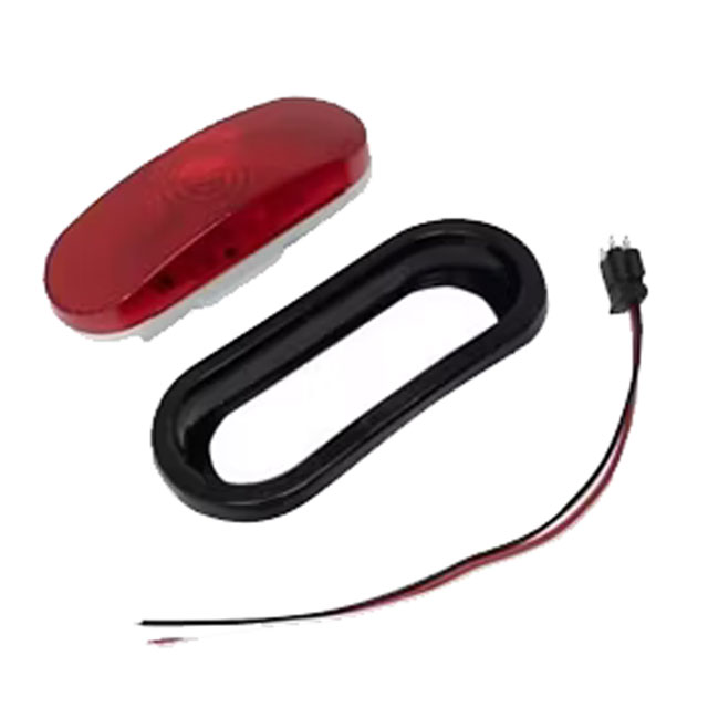 (image for) Trailer Stop/Turn/Tail Light Kit Incandescent 6'' Oval 2 Bulb Red Standard Dexter/Redneck #ST70RBK
