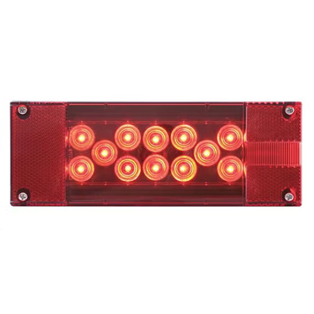 (image for) Marine Trailer Stop/Turn/Tail Light LED 8" Rectangle Red Standard Right Hand Dexter/Redneck #STL-16RB