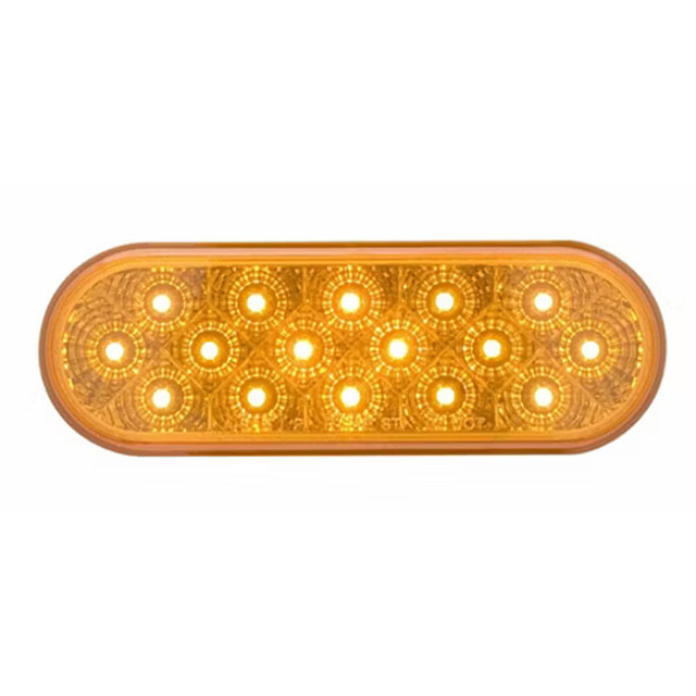 (image for) Trailer Park/Turn Light LED 6'' Oval Amber Micro-Flex Dexter/Redneck #STL-22AB