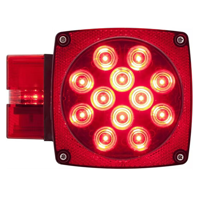 (image for) Trailer Stop/Turn/Tail Light Only LED 4.75 Square 21 Diode Standard Left Hand Red Dexter/Redneck #STL-3RB