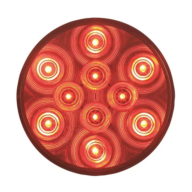 (image for) Trailer Stop/Turn/Tail Light LED 4'' Round Red Standard Dexter/Redneck #STL-43RB