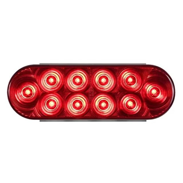 (image for) Trailer Stop/Turn/Tail Light LED 6'' Oval Red Standard Dexter/Redneck #STL-72RB