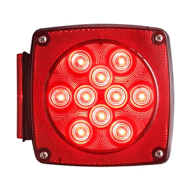 (image for) Trailer Stop/Turn/Tail Light Only LED 4.75" Square 14 Diode Red StandardLeft Hand Dexter/Redneck #STL-9RB