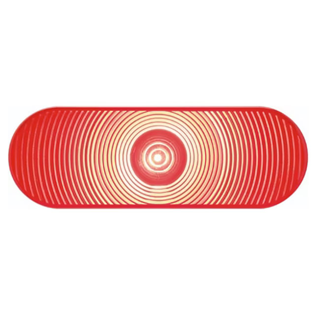 (image for) Trailer Stop/Turn/Tail Light LED 1 Diode 6'' Oval Red One Series Dexter/Redneck #STL002RB