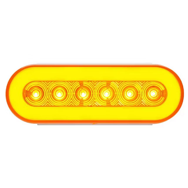 (image for) Trailer Park/Turn Light Only LED 6'' Oval Amber 22 Diode Glolight Dexter/Redneck #STL111AB
