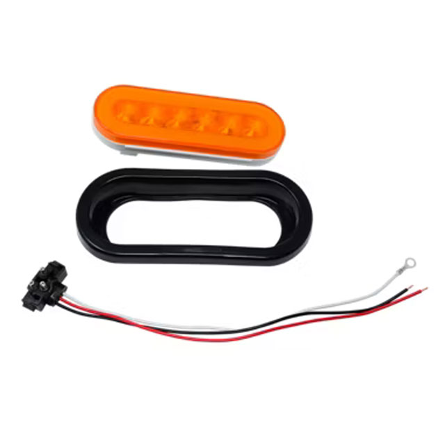 (image for) Trailer Park/Turn Light Kit 6'' Oval Amber Glolight Dexter/Redneck #STL111ABK