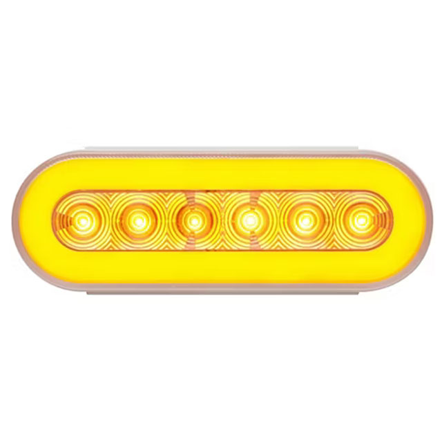 (image for) Trailer Park/Turn Light Only 6'' Oval Amber/Clear Glolight Dexter/Redneck #STL111ACB