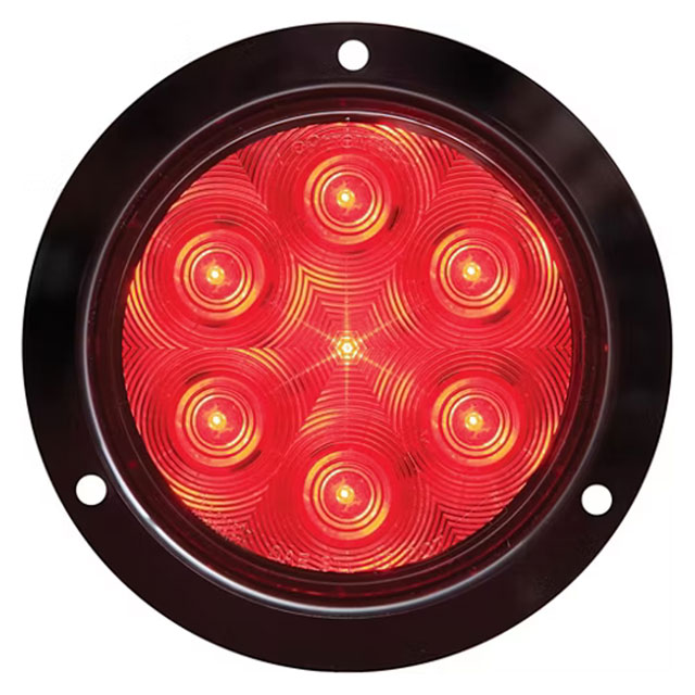 (image for) Trailer Stop/Turn/Tail Light Only 4" Round 7 Diode Standard Red Dexter/Redneck #STL13RFB