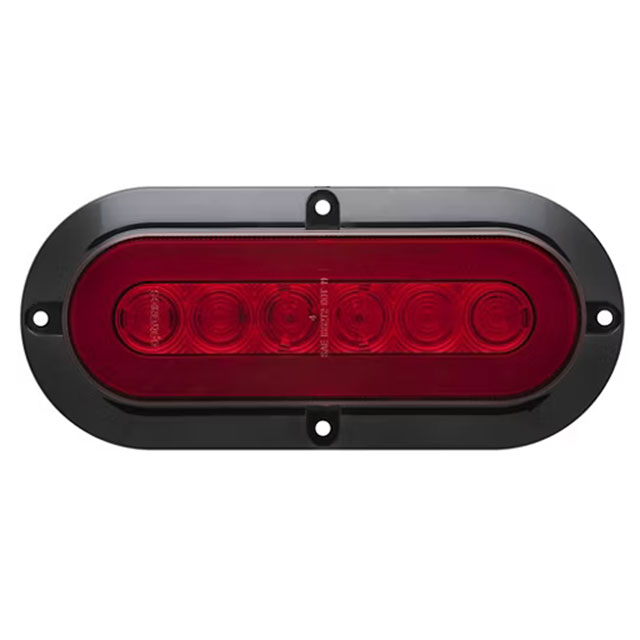 (image for) Trailer Stop/Turn/Tail Light LED 6'' Oval Red Glolight Dexter/Redneck #STL178RB