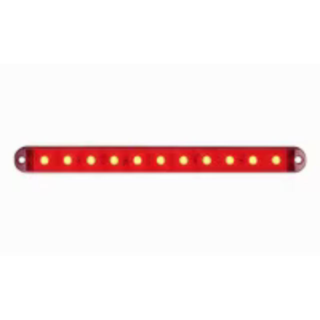 (image for) Trailer Stop/Turn/Tail Light Only Led 14.25" Oblong 15 Diode Red Thinline Dexter/Redneck #STL69RB