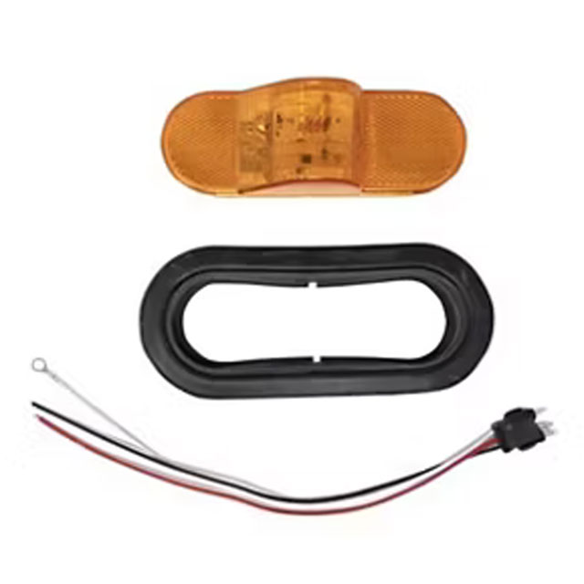 (image for) Trailer Park/Turn Light Kit LED 6'' Oval 9 Bulb Amber Mid-Ship Dexter/Redneck #STL75ABK