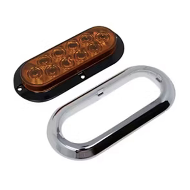 (image for) Trailer Park/Turn Light Kit LED 6'' Oval Amber 10 Bulb Standard Dexter/Redneck #STL78ABK