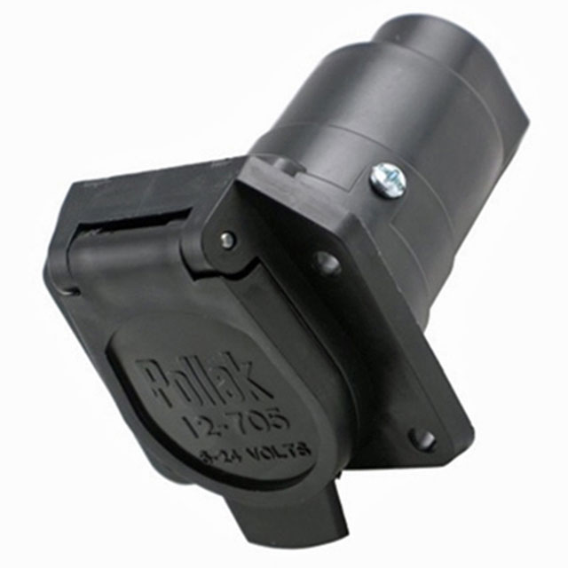(image for) Trailer Wiring Connector Vehicle End 7 Way Blade RV Plastic Dexter/Redneck #TA01-120