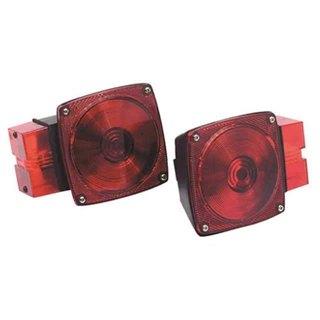 (image for) Trailer Stop/Tail/Turn Light Kit Incandescent 4.563" Oval Red Submersible Dexter/Redneck #TL60RK
