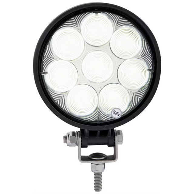 (image for) Trailer LED 4.5" Round 8 Diode Work Light Dexter/Redneck #TLL45FB