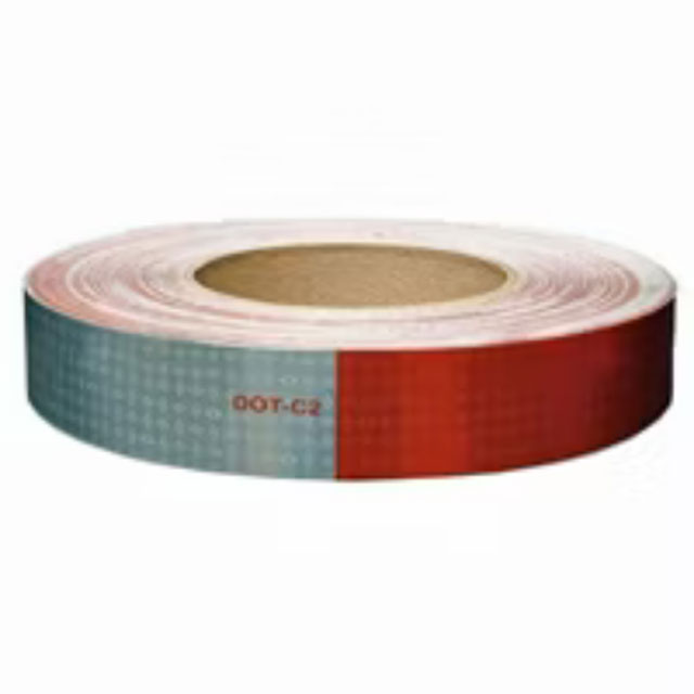 (image for) Trailer Oralite Conspicuity Tape 11" Red X 7" White 150' Roll Kisscut Dexter/Redneck #V825549KC