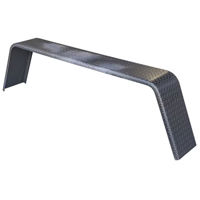 (image for) Jeep Square Brake Straight Tandem Axle Steel Tread Plate Trailer Fender 15" Tire Dexter/Redneck #2651-31T