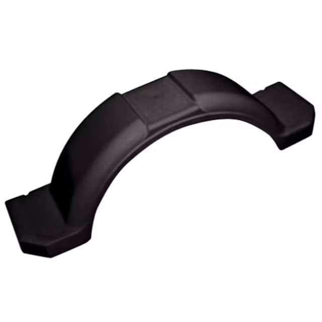 (image for) Trailer Single Axle Trailer Fender 11.38" X 35" Poly With Skirt And Step Black Dexter/Redneck #PF11X35B